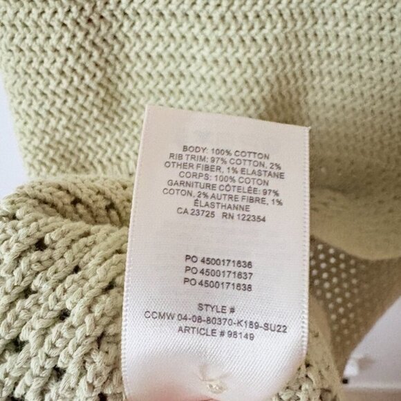 Aritzia Wilfred Evie Crochet Midi Dress Sage Pale Green Size Small - Picture 10 of 11